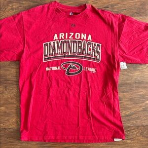 Majestic Red Arizona Diamondbacks Short Sleeve Tee
